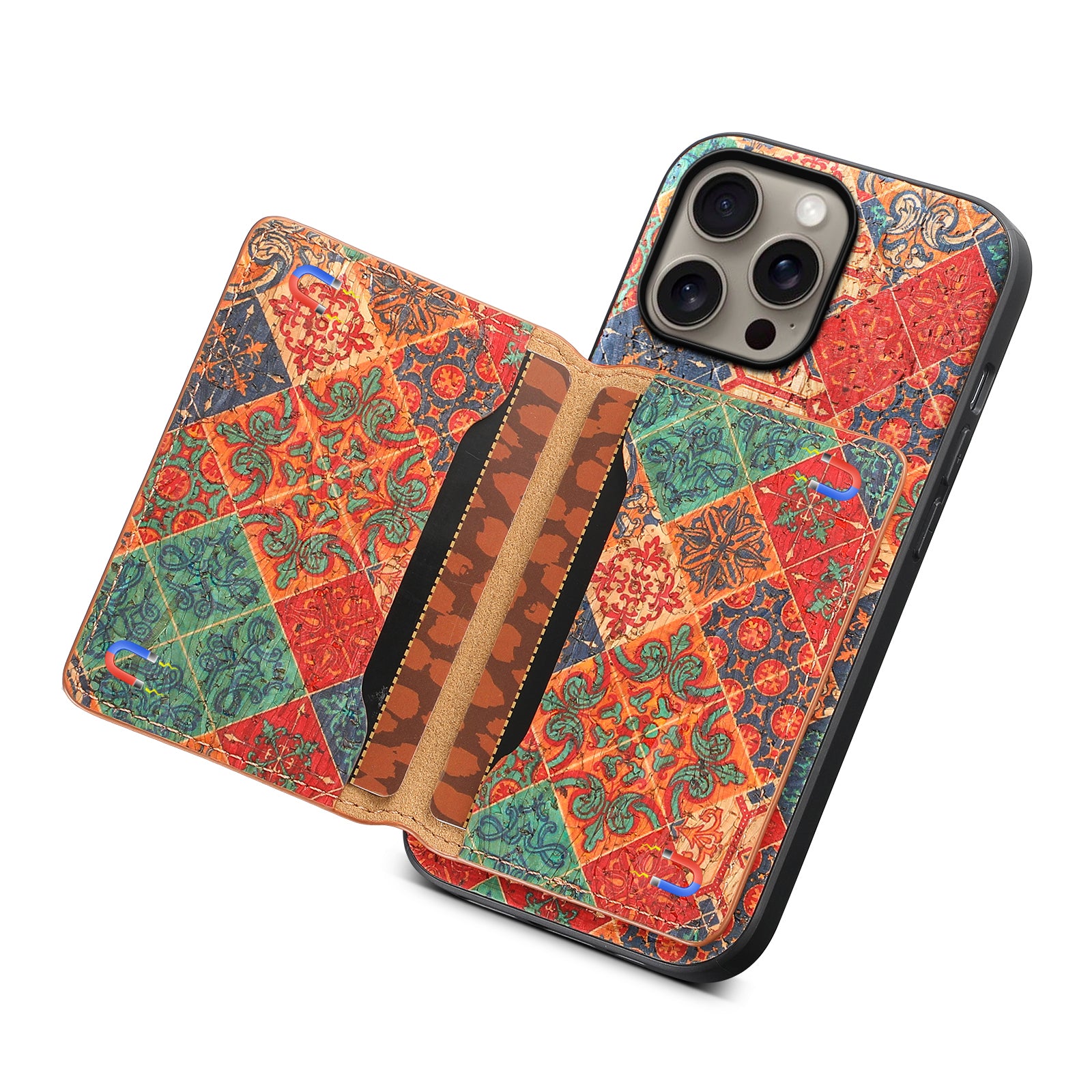 Wooden Phone Case For iPhone 16 - 7 Series (Blue)