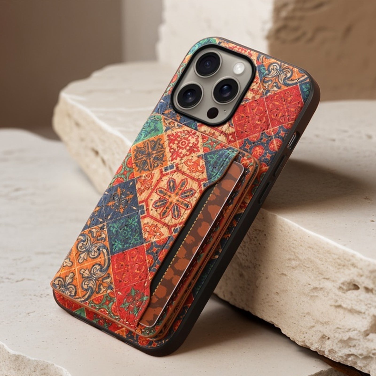 Wooden Phone Case For iPhone 16 - 7 Series (Blue)